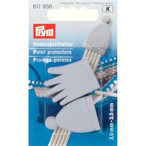 [611856] Prym Puntenbeschermers 3-3.5mm kunststof grijs  