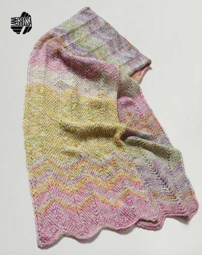 [LP17M18KL04] Breipakket Mosaico sjaal in zigzagpatroon (KL04)