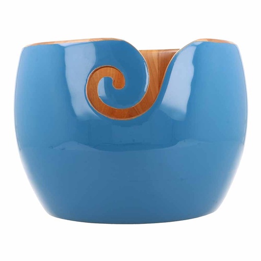 [23355] Yarn bowl Afrikaans sandelhout blauw 17,5x12cm