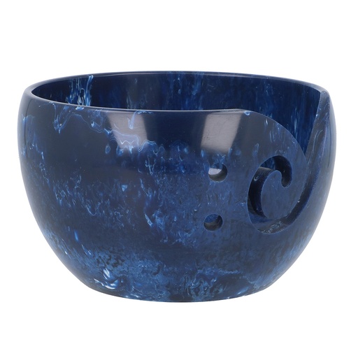 [78554] Yarn bowl parelmoer effect 13x8cm d,blauw