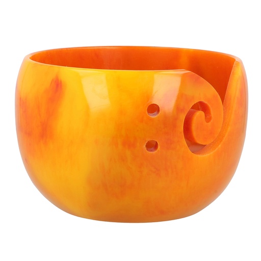 [78565] Yarn bowl parelmoer effect 14x9cm oranje