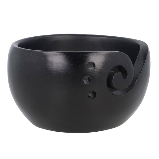 [78555] Yarn bowl dennenhout 15x10cm donkerbruin